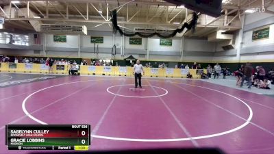 118 lbs Quarterfinal - SageLynn Culley, Roosevelt High School vs Gracie Lobbins, Madison