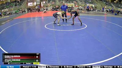 147 lbs Round 3 (4 Team) - Evan Calderon, Riverside vs Ethan Osborne, La Pine