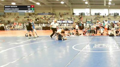 112 lbs Semifinal - Brady Watson, TDWC Maniacs Blue - MS vs Joseph Colardo, IRONWHALE - MS