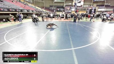 106 lbs Semifinal - Elizabeth Valenzuela Smith, Arizona Girls Wrestling vs Alicia Kenfack, MATPAC Wrestling Club