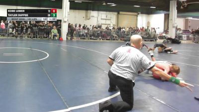 120 lbs Round Of 32 - Kobe Lemer, TX vs Tayler Duffee, OH