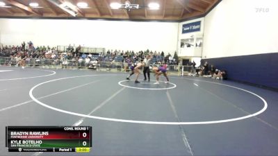 165 lbs Cons. Round 1 - Bradyn Rawlins, Fontbonne University vs Kyle Botelho, San Francisco State