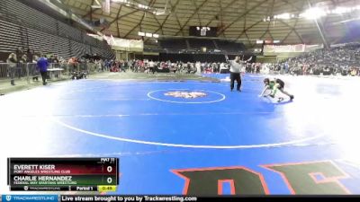 84 lbs 5th Place Match - Everett Kiser, Port Angeles Wrestling Club vs Charlie Hernandez, Federal Way Spartans Wrestling