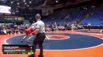 220 lbs Quarterfinals (8 Team) - Andrew Blackburn-Forst, Lockport (Twp.) vs Michael Maloney, Chicago (Marist)