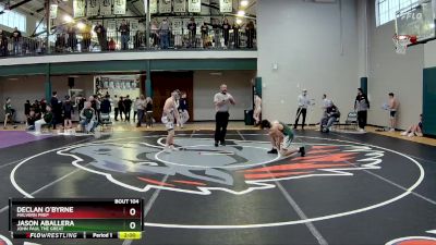 144 lbs Champ. Round 2 - Declan O`Byrne, Malvern Prep vs Jason Aballera, John Paul The Great