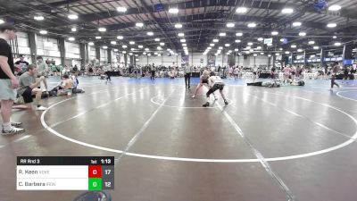 105 lbs Rr Rnd 3 - Riley Keen, Noke Wrestling RTC vs Caden Barbera, Iron Faith Wrestling