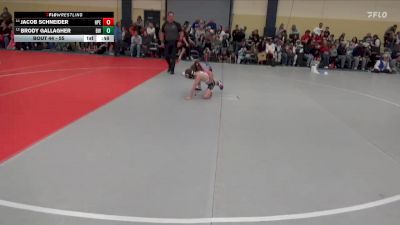 55 lbs Cons. Round 2 - Jacob Schneider, Hudson Pirate Elite vs Brody Gallagher, Blaine Wrestling
