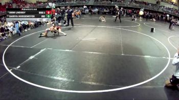 73 lbs Champ. Round 1 - Dariya Hoegemeyer, Wrestling With Character vs Demi Lindsey, Weeping Water Wrestling Club - Girls