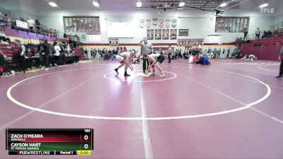 190 lbs Champ. Round 2 - Cayson Hart, ST THOMAS AQUINAS vs Zach O`Meara, INDIANOLA