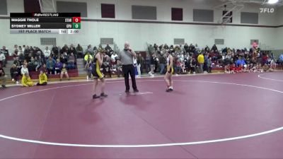 119-125 lbs 1st Place Match - Maggie Thole, Starmont Girls vs Sydney Miller, Center Point-Urbana Girls