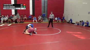 150 lbs Round 2 (3 Team) - Sawyer Watts, Hartselle vs Dale Ray Morton, Arab