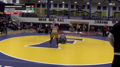 184 lbs Consi Of 8 #2 - Christopher Mance, Drexel- Unattached vs Nash Banko, USMAPS/Army Prep