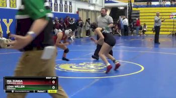 100 lbs Quarterfinal - Leah Willen, HARRISON vs Mia Zuniga, Toppenish (Girls)