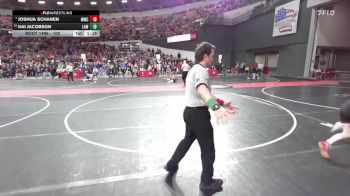 100 lbs Cons. Round 3 - Kai Jacobson, LAW vs Joshua Schanen, Muskego Wrestling Club