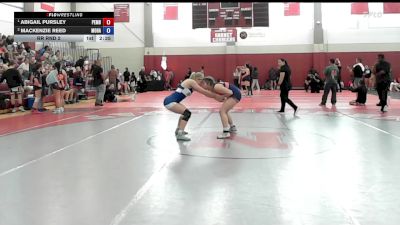140 lbs Rr Rnd 2 - Abigail Pursley, Pembroke Rtc vs Mackenzie Reed, Mohawk Valley Wrestling Club