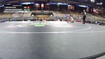150 lbs Cons. Round 2 - Brayden Hertenlehner, Charlotte Hs vs Jonathan Diaz, Southwest Miami
