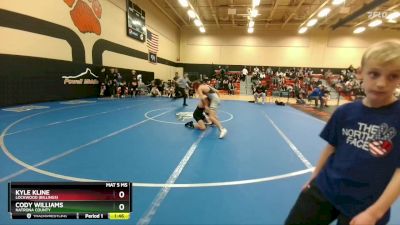 113B Round 1 - Cody Williams, Natrona County vs Kyle Kline, Lockwood (Billings)