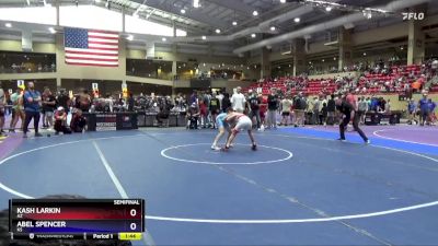 97 lbs Semifinal - Kash Larkin, AZ vs Abel Spencer, KS