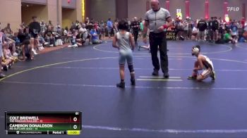 61 lbs Round 1 (4 Team) - Cameron Donaldson, MO Outlaws Gold vs Colt Bridwell, The Missouri Maulers