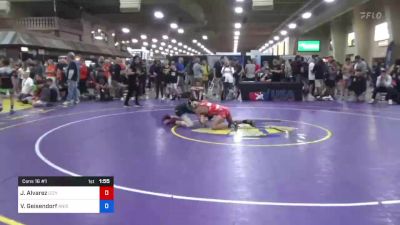 52 kg Cons 16 #1 - Jacob Alvarez, Izzy Style Wrestling vs Vaughn Geisendorf, Aniciete Training Club