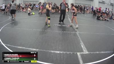 75 lbs Round 6 (8 Team) - Corbin Charles, Pedraza Wrestling vs Marcus Ruzek, Backyard Brawlers Red