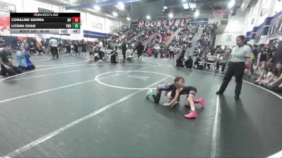 45-49 lbs Round 5 - Liyana Khan, Threshold Wrestling Club vs Coraline Sierra, Mantanona TC