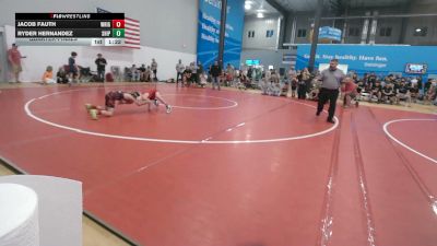 80 lbs Quarterfinal - Jacob Fauth, Wrightsville vs Ryder Hernandez, Shippensburg