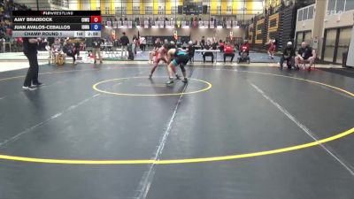 132 lbs Champ. Round 1 - Ajay Braddock, Central Iowa Wrestling Club /Team Intensity vs Juan Avalos-Ceballos, Iowa