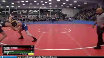 126 lbs Quarterfinal - Austen Watson, Woodgrove vs David Simon, Deep Run