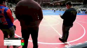 55 lbs Consi Of 8 #1 - Ryder Risley, Division Bell Wrestling vs Aaron Delgado, Bridge Creek Youth Wrestling