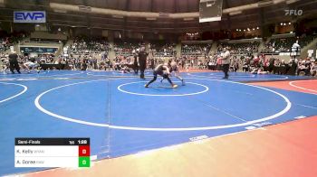 96 lbs Semifinal - Kreed Kelly, Wyandotte Youth Wrestling vs Armond Goree, Raw Wrestling Club