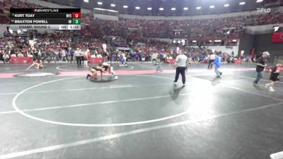 150 lbs Champ. Round 2 - Braxton Fowell, Ithaca-Weston Wrestling vs Kurt Toay, WYSO