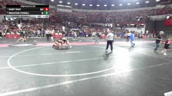 150 lbs Champ. Round 2 - Braxton Fowell, Ithaca-Weston Wrestling vs Kurt Toay, WYSO