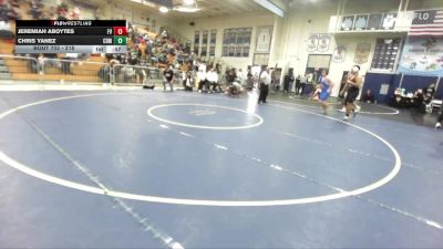 215 lbs Cons. Round 3 - Jeremiah Aboytes, Fountain Valley vs Chris Yanez, Corona Del Mar