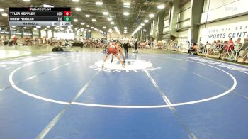 120 lbs Rr Rnd 2 - Tyler KEPPLEY, 10th Planet Red vs Drew Heisler, The Fort Hammers