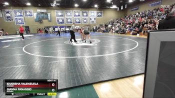 145 lbs Quarterfinal - Gianna Panaggio, Marina vs Kharisma Valenzuela, Sanger