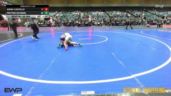 88 lbs 5th Place - Peyton Schiess, Oregon vs Aissa Castillo, Takedown Elite