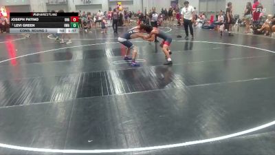 123 lbs Cons. Round 2 - Joseph Patino, Unaffiliated vs Levi Green, Rogue Wrestling Academy