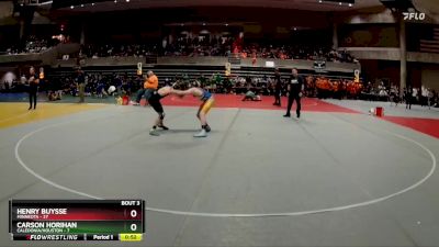 102 lbs Quarterfinals (8 Team) - Henry Buysse, Minneota vs Carson Horihan, Caledonia/Houston