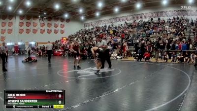 144 lbs Quarterfinal - Joseph Sanderfer, Massillon Perry vs Jack DeBoe, Mentor