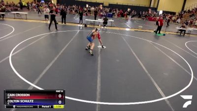 97 lbs Semifinal - Cain Crosson, IA vs Colton Schultz, IL