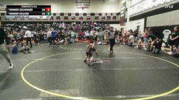 55 lbs Semifinal - Gunner Seckinger, KC Elite Training Center vs Hunter Walker, Mighty Warriors Wrestling Acad