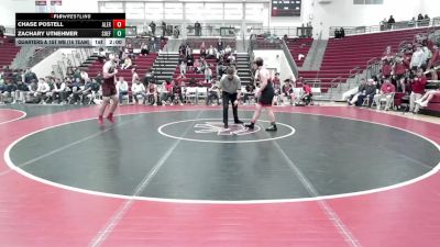 190 lbs Quarters & 1st Wb (16 Team) - Zachary Utnehmer, South Effingham vs Chase Postell, Alexander