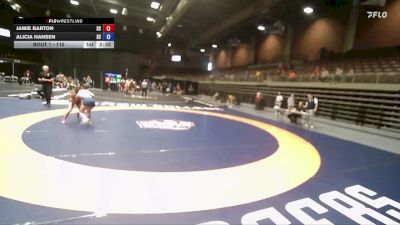 110 lbs Round 1 - Jamie Barton, Snow vs Alicia Hansen, Snow