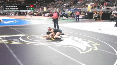 5th Place Match - Evelyn Becher, Lincoln High vs Jayden Jones, Omaha Westside