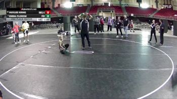 65 lbs 2nd Place Match - Emma Florom, Pin For Win vs Huxlee Kring, Hawks Wrestling Club (Lincoln) - Girls