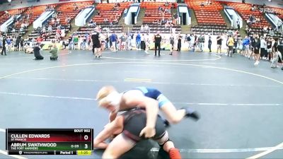 119 lbs Quarterfinal - Abrum Swathwood, The Fort Hammers vs Cullen Edwards, St Francis