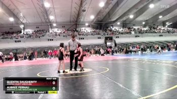 65A Cons. Round 2 - Aubree Fernau, Owensville Kids Wrestling Club vs Quentin Daugherity, Clinton County Wrestling