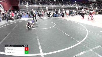 61 lbs Consolation - Gino Amorosa, Black Fox Wr Ac vs Jack Hetzel, Thermopolis WC