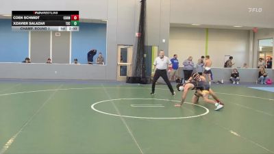 141 lbs Champ. Round 1 - Xzavier Salazar, Trinidad State vs Coen Schmidt, Colorado School Of Mines